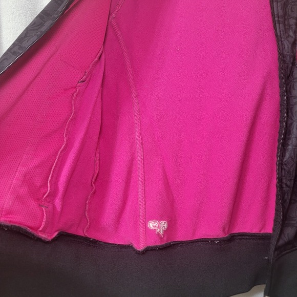 The North Face Fleece Sweater Jacket Hoodie Womens Sz Med Hot Pink TNF Apex‎ - Picture 7 of 16